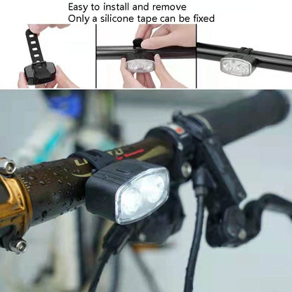 BG-3106 Bicycle Lamp USB Charging Mountain Bike Night Rider Light(White) - Headlights by buy2fix | Online Shopping UK | buy2fix