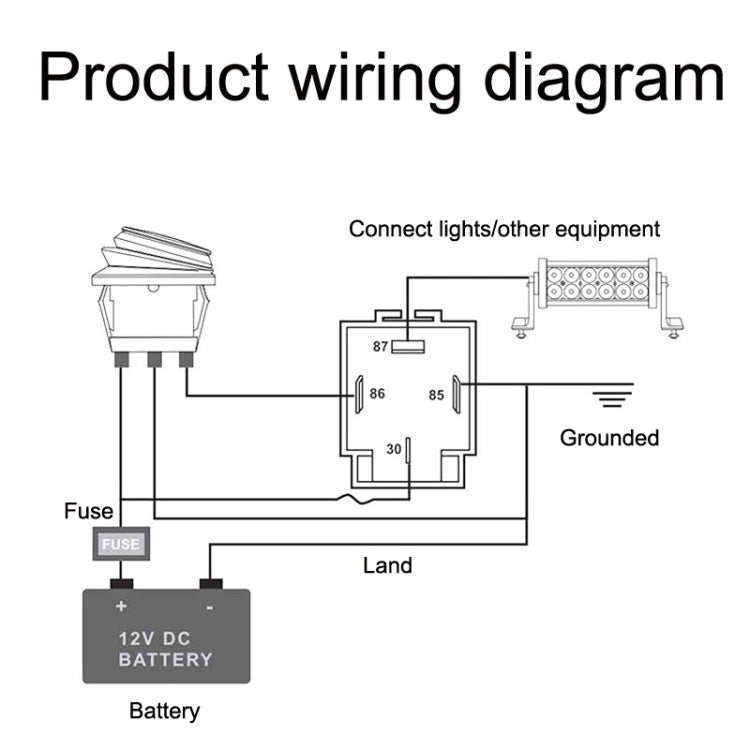 5 Sets JD2912 4 Pin Car Relay With Fuse, Rated voltage: 12V - In Car by buy2fix | Online Shopping UK | buy2fix