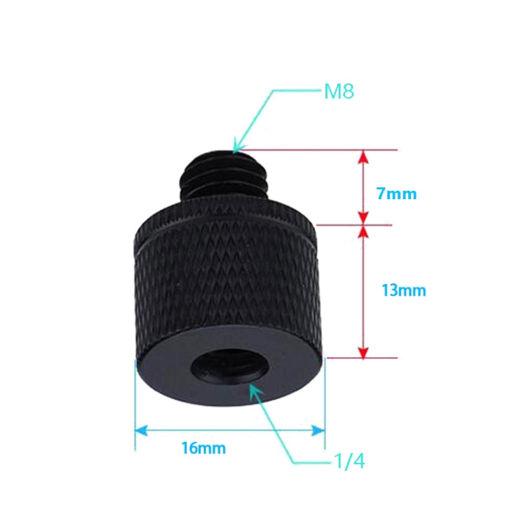 4 PCS Screw Adapter A21 1/4 Female to M8 Male  Screw - Camera Accessories by buy2fix | Online Shopping UK | buy2fix