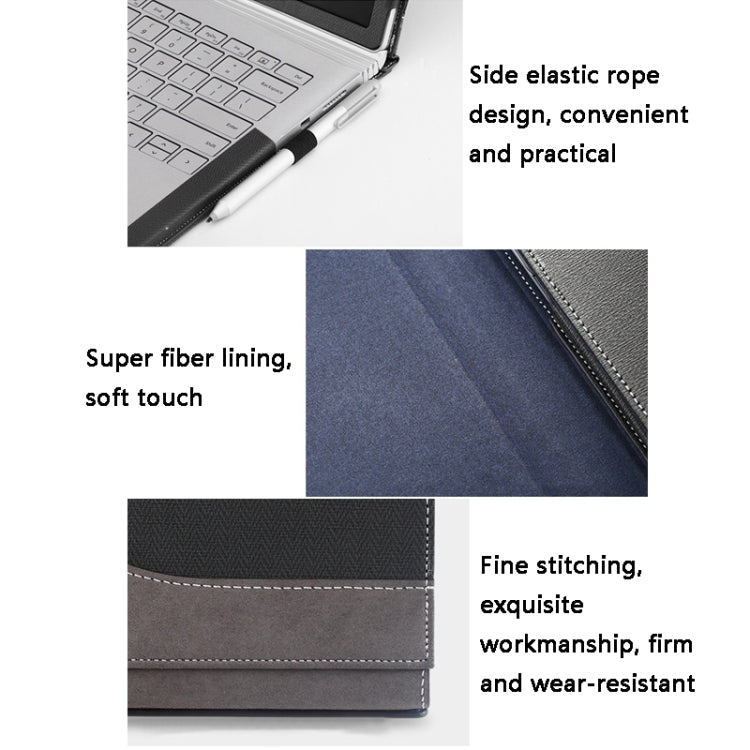 PU Leather Laptop Protective Sleeve For Microsoft Surface Book 2 13.5 inches(Business Brown) - Other by buy2fix | Online Shopping UK | buy2fix