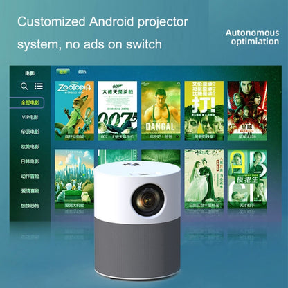 M1 Home Commercial LED Smart HD Projector, Specification: UK Plug(Phone with Screen Version) - Consumer Electronics by buy2fix | Online Shopping UK | buy2fix
