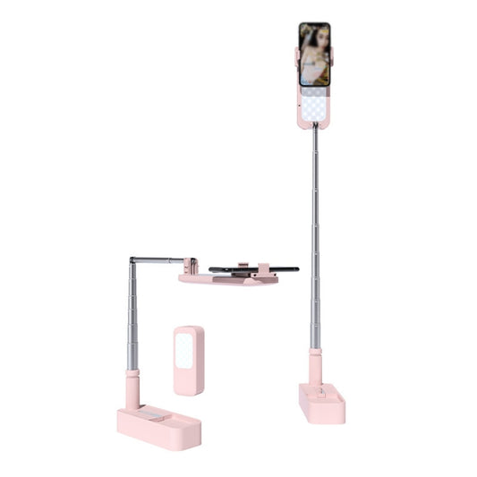 V6 360-Degree Rotating Double-Sided Light-Filling Live Bracket(Pink) - Consumer Electronics by buy2fix | Online Shopping UK | buy2fix