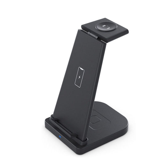 QGeeM QG-WC05 3 In 1 Portable Detachable Wireless Charger(Black) - Apple Accessories by QGeeM | Online Shopping UK | buy2fix