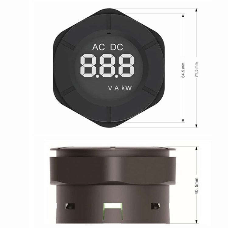 Peacefair PZEM-024A 100A Circular LCD AC Digital Ammeter, Specification: Closed CT - Consumer Electronics by Peacefair | Online Shopping UK | buy2fix