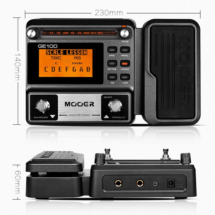 MOOER Electric Guitar Integrated Effect Recording 180s, CN Plug(GE100) - Guitar Tuner by buy2fix | Online Shopping UK | buy2fix