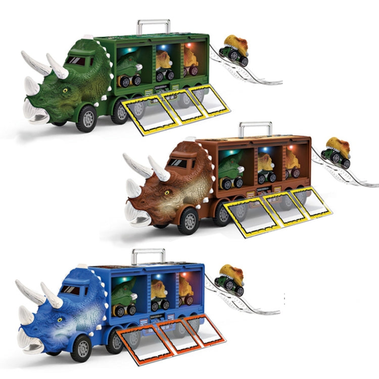 Dinosaur Transporter Light Portable Dtorage Container Car Children Toys Case(Green) - Model Toys by buy2fix | Online Shopping UK | buy2fix