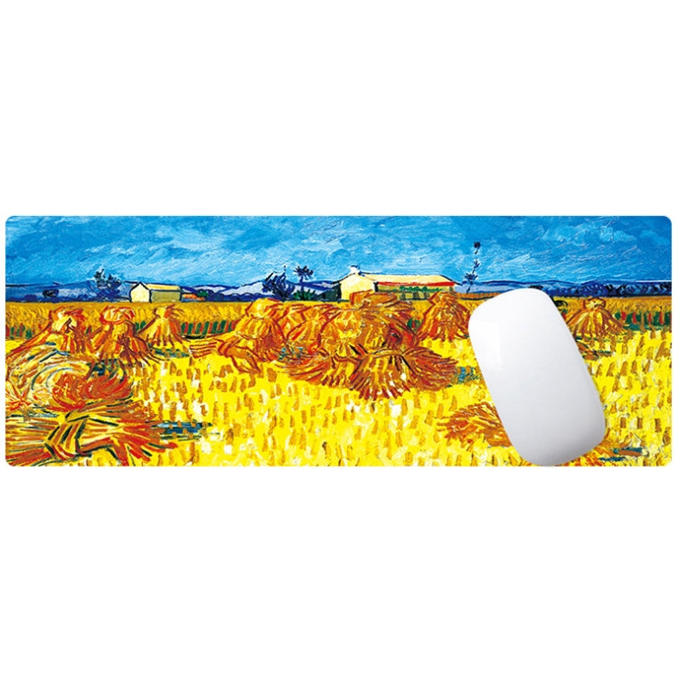 400x900x4mm Locked Am002 Large Oil Painting Desk Rubber Mouse Pad(Wheat Field) - Mouse Pads by buy2fix | Online Shopping UK | buy2fix