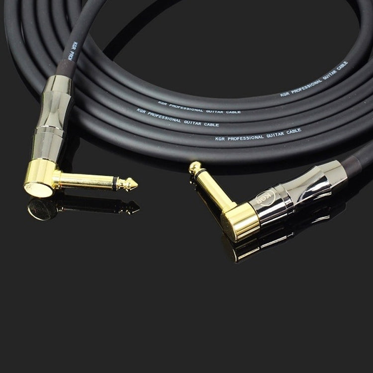 KGR Guitar Cable Keyboard Drum Audio Cable, Specification: 10m(Double Elbow Jack) - Instrument Audio Cables by KGR | Online Shopping UK | buy2fix