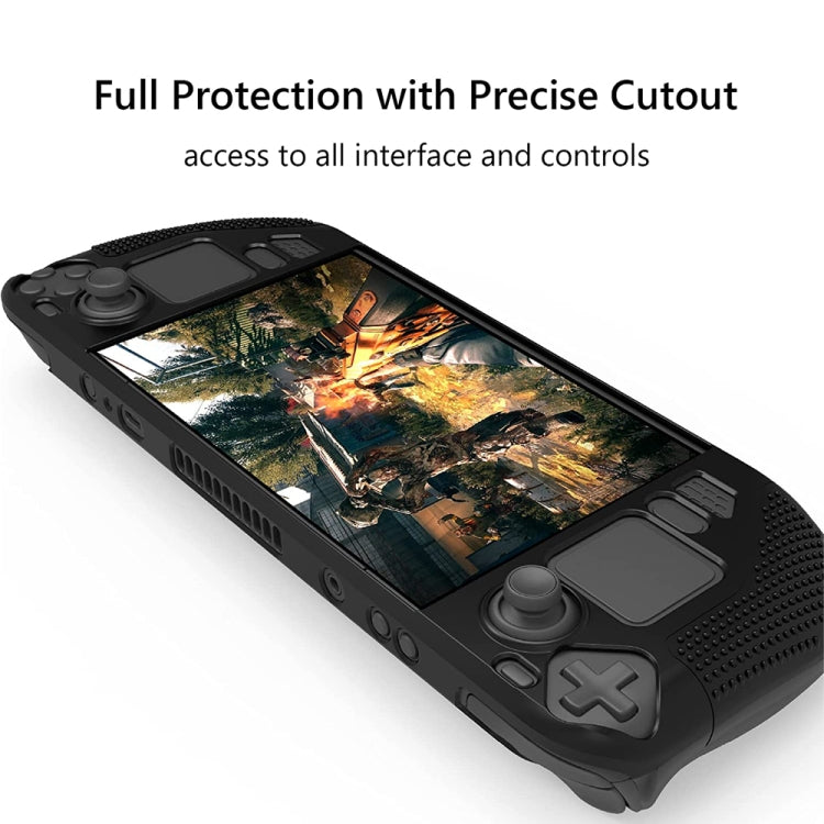 PGTECH Game Console Silicone Case With Anti-Slip Particles for Steam Deck(Black) - Pocket Console by buy2fix | Online Shopping UK | buy2fix