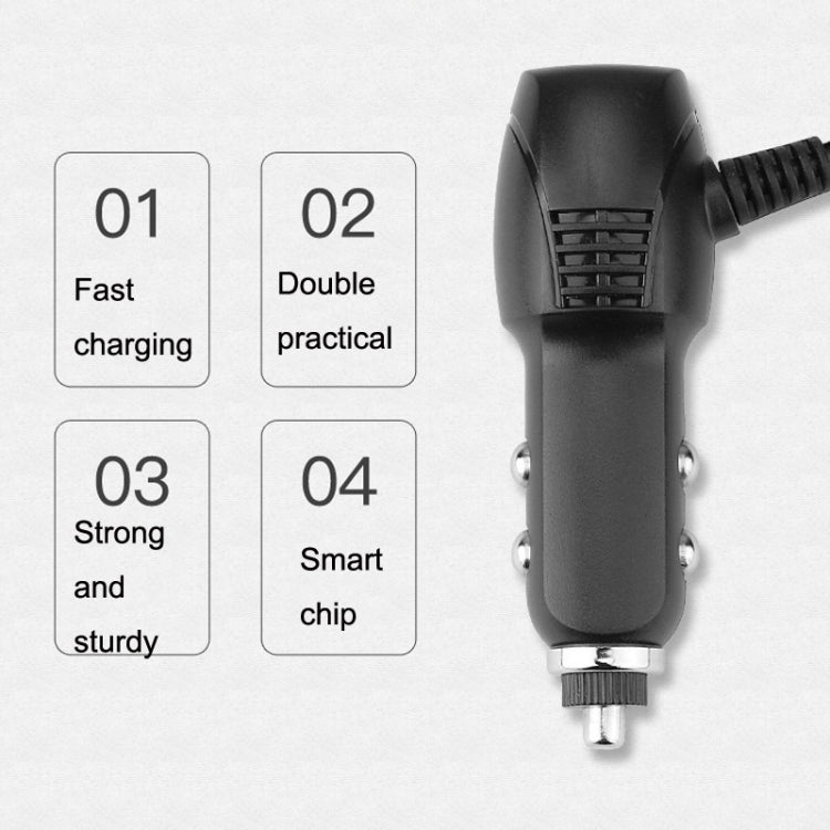 2 PCS Car Charger Fast Charging Driving Recorder Supply Line, Style: 1A+2A(Mini Left Bend) - In Car by buy2fix | Online Shopping UK | buy2fix
