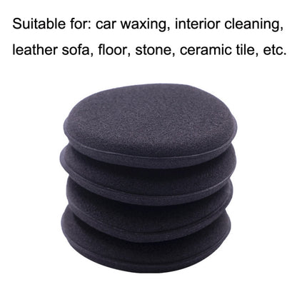 50 PCS Waxing Sponge Cars With Round Edge Car Washing Car Wax Maintenance Polished Sponge(Black) - In Car by buy2fix | Online Shopping UK | buy2fix