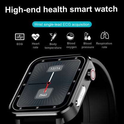 LOANIY E86 1.7 Inch Heart Rate Monitoring Smart Bluetooth Watch, Color: Black Steel - Smart Watches by LOANIY | Online Shopping UK | buy2fix