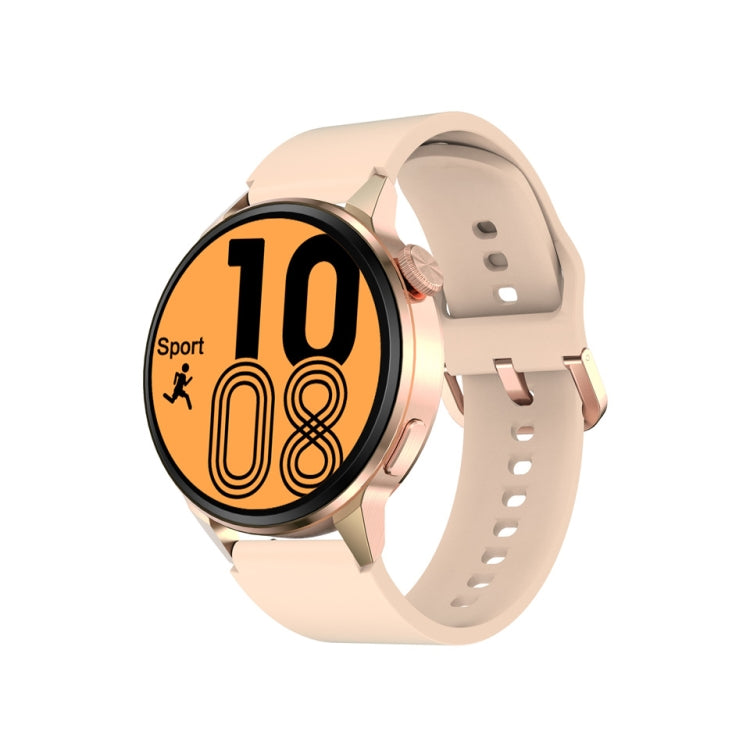 Wearkey DT4+ 1.36 Inch HD Screen Smart Call watch with NFC Function, Color: Gold Silicone - Smart Watches by Wearkey | Online Shopping UK | buy2fix