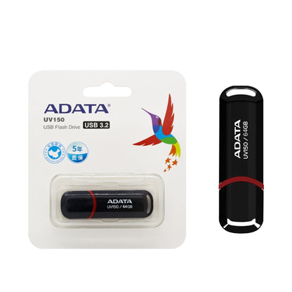 ADATA UV150 High Speed USB3.1 Business USB Flash Drive, Capacity: 32GB(Black) - USB Flash Drives by ADATA | Online Shopping UK | buy2fix