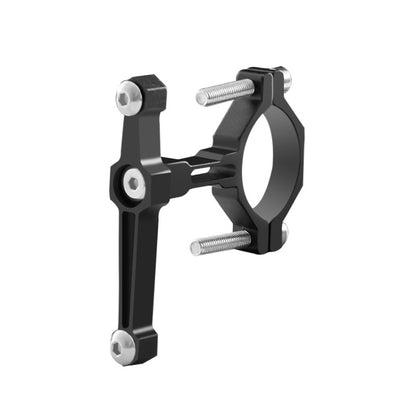 2 PCS Bicycle Aluminum Alloy Bottle Cage Conversion Seat Fixed Adjustable Bottle Cage(Black) - Holders by buy2fix | Online Shopping UK | buy2fix