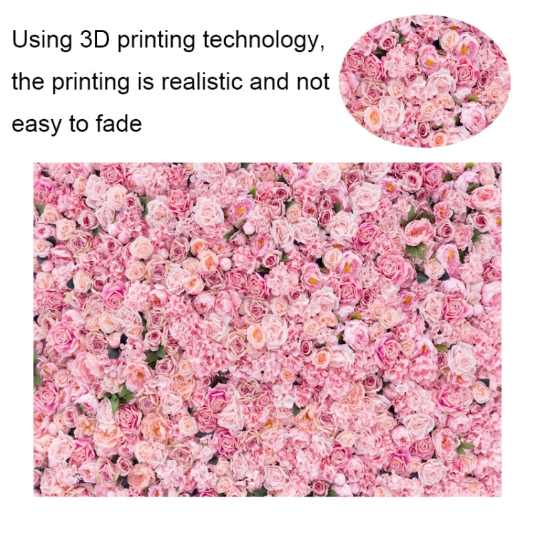 2.1m x 1.5m Pink Rose Wall Background Fabric - Camera Accessories by buy2fix | Online Shopping UK | buy2fix