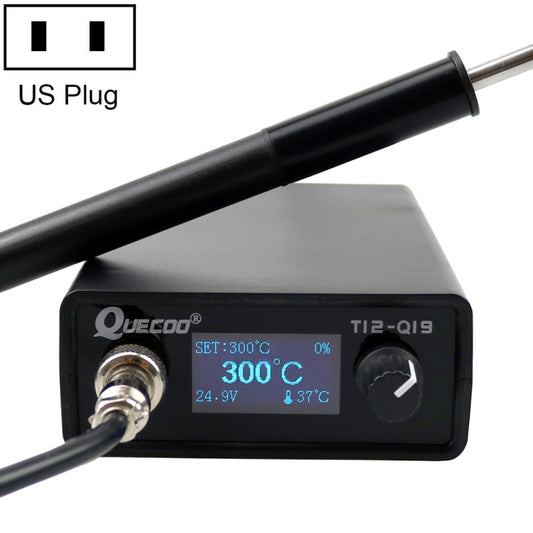 QUECOO 1.3 Inch Display Soldering Station with Handle, Set: US Plug (Q19+907) - Home & Garden by QUECOO | Online Shopping UK | buy2fix