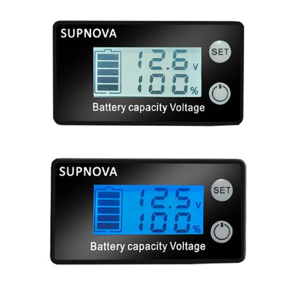 SUPNOVA LCD Two-wire Voltage and Electricity Meter DC Digital Display Voltmeter(White) - Consumer Electronics by SUPNOVA | Online Shopping UK | buy2fix