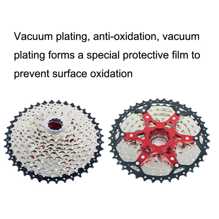 VG Sports Split Mountain Bike Lightweight Cassette Flywheel, Style: 11 Speed 42T (Silver) - Outdoor & Sports by VG Sports | Online Shopping UK | buy2fix