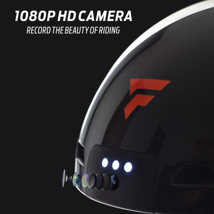Foxwear V6 Camera Recorder Smart 1080P HD With Light Riding Helmet, Size: One Size(Blue) - Protective Helmet & Masks by Foxwear | Online Shopping UK | buy2fix