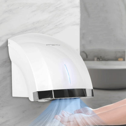 Interhasa  220V 1800W Hot and Cold Switching Electric Hand Dryer,Model: A1003 Silver，CN Plug - Home & Garden by buy2fix | Online Shopping UK | buy2fix