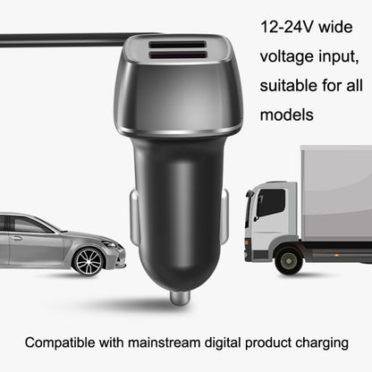 One For Four Car Charger QC3.0 Fast Charge 4USB Car Front And Rear Seat Car Charger, Style: Upgraded Edition - In Car by buy2fix | Online Shopping UK | buy2fix