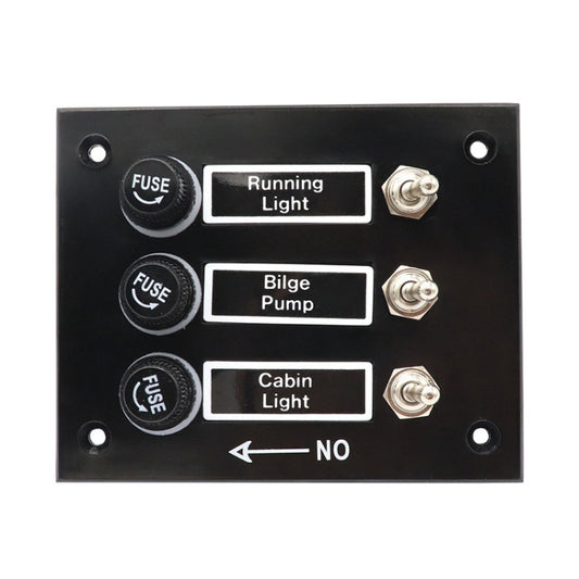 3 Groups Shake Switch AOS3045 Switch Panel Marine Retrofit Each With Independent Fuse Protection - In Car by buy2fix | Online Shopping UK | buy2fix