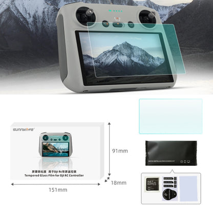 Sunnylife MM3-GHM387 9H 2.5D HD Tempered Glass Film For Mini3 Pro Remote Control(As Show) - DJI & GoPro Accessories by Sunnylife | Online Shopping UK | buy2fix