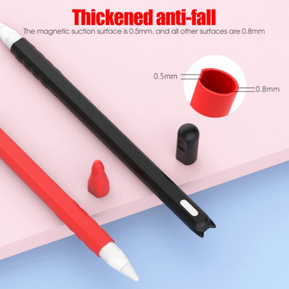 2 PCS Cartoon Touch Silicone Pen Case For Apple Pencil 2(Red) - Pencil Accessories by buy2fix | Online Shopping UK | buy2fix