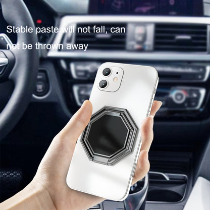 Metal Ring Buckle Live Rotating Magnetic Suction Car Desktop Tablet Folding Phone Bracket(Bagua Map) - Desktop Holder by buy2fix | Online Shopping UK | buy2fix