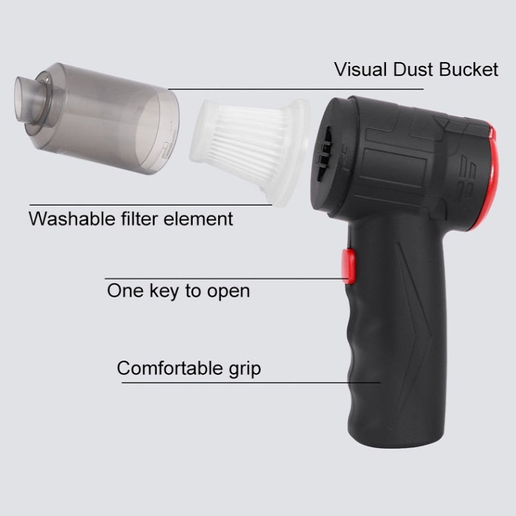 Car Wireless Blowing And Suction Dual-purpose Vacuum Cleaner Charging Model 16000pa - In Car by buy2fix | Online Shopping UK | buy2fix