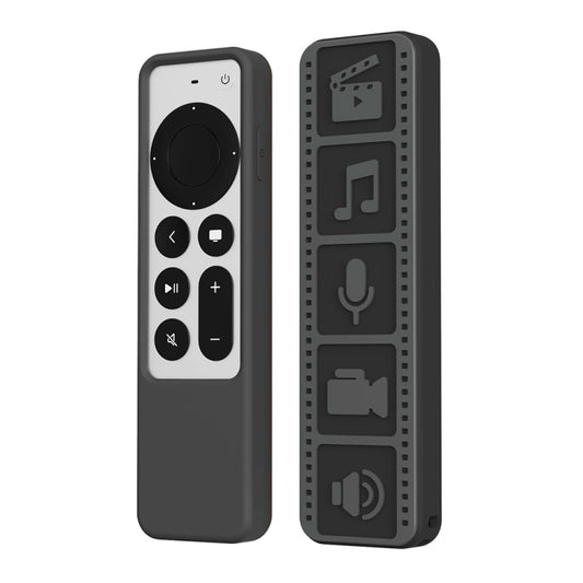 Silicone Remote Controller Waterproof Anti-Slip Protective Cover For Apple TV 4K 2021(Black) - Consumer Electronics by buy2fix | Online Shopping UK | buy2fix