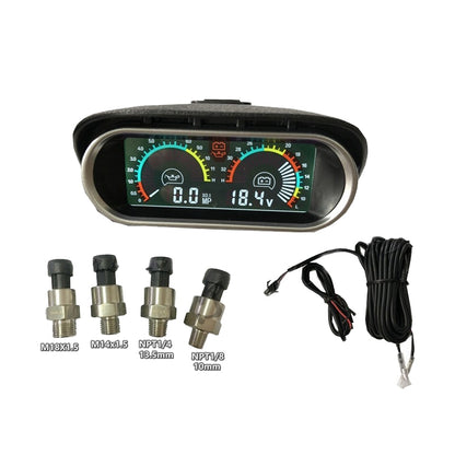 Agricultural Vehicle Car Modification Instrument, Style: Oil Meter (M14x1.5) With Voltage - In Car by buy2fix | Online Shopping UK | buy2fix