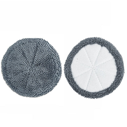 For Ecovacs Deebot N9+ 2pcs Robot Vacuum Cleaner Steam Mop Cloth,Style： Full Hair Gray Rag - Consumer Electronics by buy2fix | Online Shopping UK | buy2fix