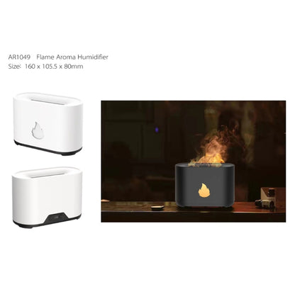 200ML Simulation Flame Aromatherapy Diffuser Humidifier Ultrasonic Air Purifier(White) - Home & Garden by buy2fix | Online Shopping UK | buy2fix