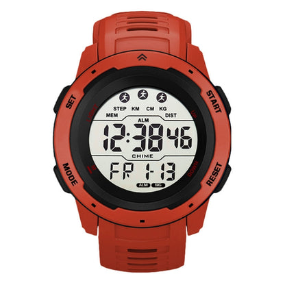 SYNOKE 9811 Luminous Large Screen Outdoor Running Student Watch(Red) - Silicone Strap Watches by SYNOKE | Online Shopping UK | buy2fix