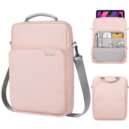 Vertical Laptop Bag Handheld Shoulder Crossbody Bag, Size: 13.3 Inch(Pink) - 13.3 inch by buy2fix | Online Shopping UK | buy2fix