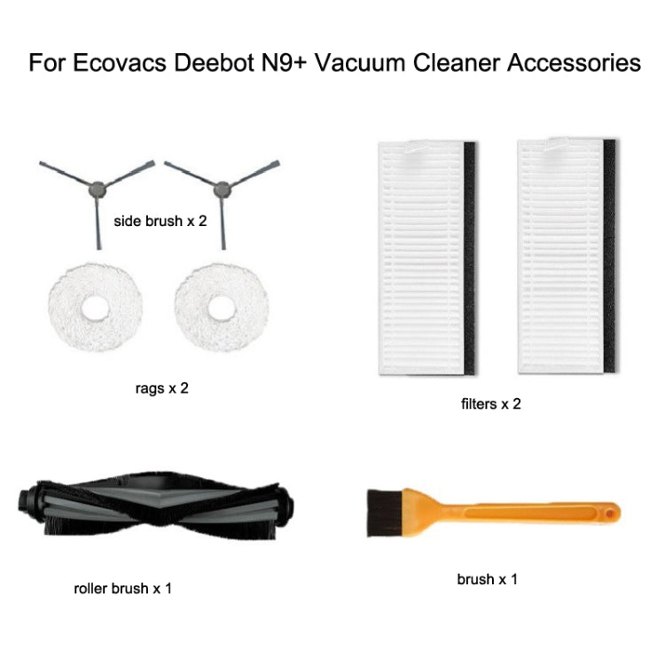 For Ecovacs Deebot N9+ Robot Vacuum Cleaner Steam Mop Cloth(Set) - Consumer Electronics by buy2fix | Online Shopping UK | buy2fix