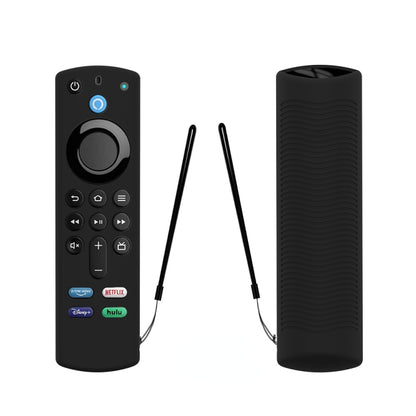 2 PCS Y27 For Alexa Voice Remote 3rd Gen Silicone Non-slip Protective Cover(Black) - Consumer Electronics by buy2fix | Online Shopping UK | buy2fix
