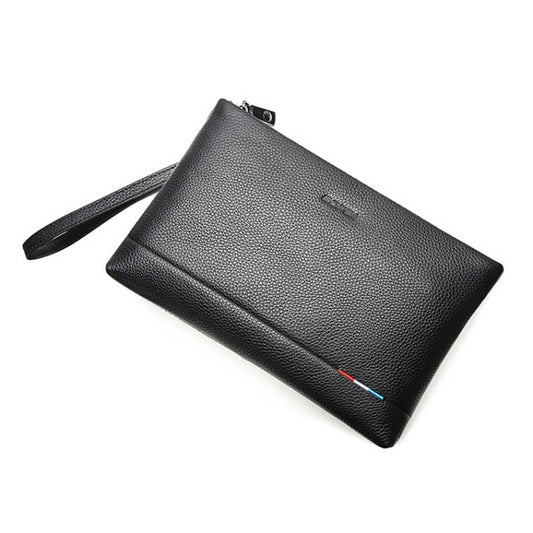 Bopai 12-122271 Large-capacity Business Men Wear-resistant Leather Clutch Bag(Black) - Wallets by Bopai | Online Shopping UK | buy2fix