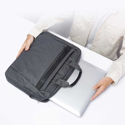 BANGE BG-2558 Large-capacity Waterproof and Wear-resistant Laptop Handbag, Size: S (Black) - 13.3 inch by BANGE | Online Shopping UK | buy2fix