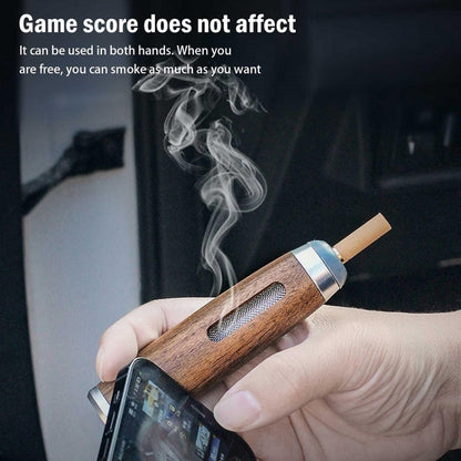 Car Smoking Multifunctional Anti-Flying Ashtray(Beechwood Dark Walnut) - In Car by buy2fix | Online Shopping UK | buy2fix