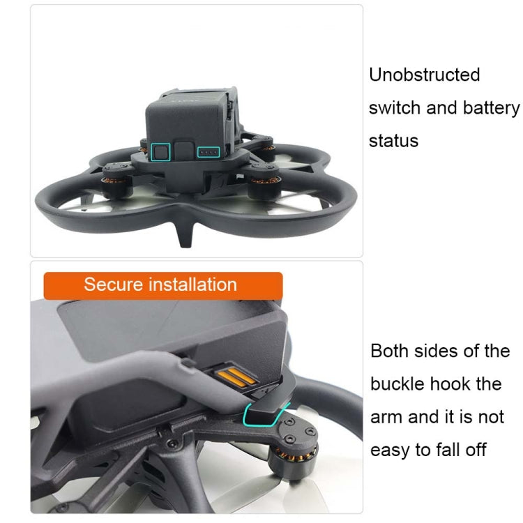 For DJI Avata CQT 913318 Body Battery Reinforcement Anti-drop Buckle - DJI & GoPro Accessories by CQT | Online Shopping UK | buy2fix