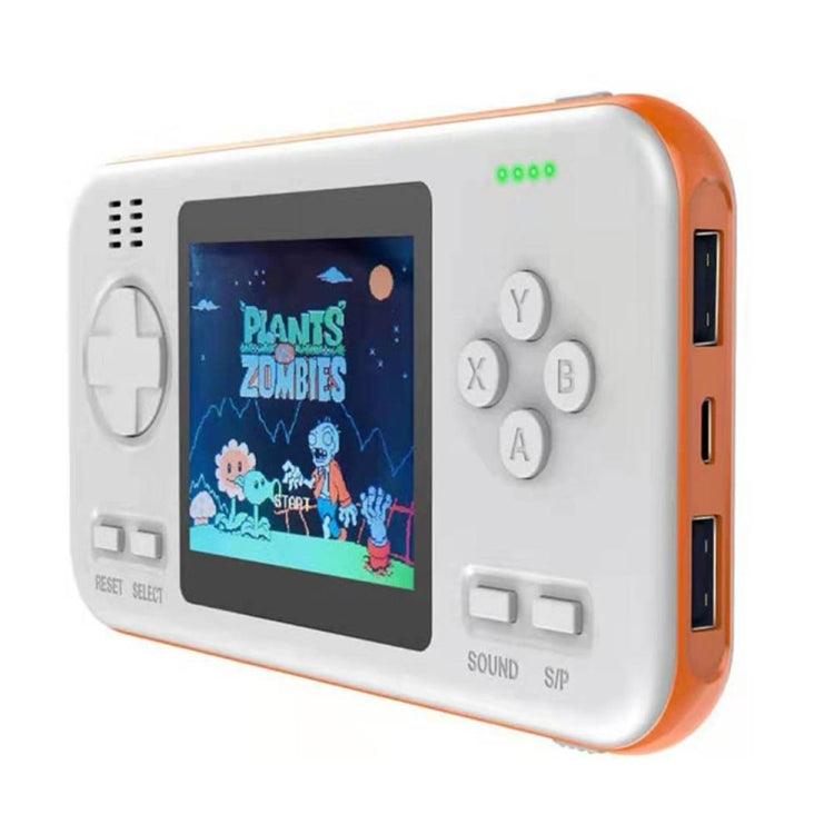 416 Pocket Console Portable Color Screen 8000mAh Rechargeable Game Machine(White Orange) - Pocket Console by buy2fix | Online Shopping UK | buy2fix