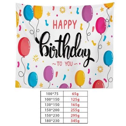 Happy Birthday Photo Backdrop Party Decoration Tapestry, Size: 150x130cm(GT56-8) - Camera Accessories by buy2fix | Online Shopping UK | buy2fix