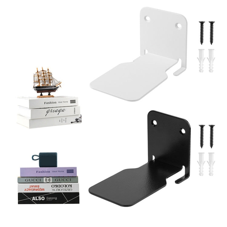 Hidden Stainless Steel Suspended Bookshelf Wall Support Frame Wall Mounted Bracket(Black) - Desktop Holder by buy2fix | Online Shopping UK | buy2fix