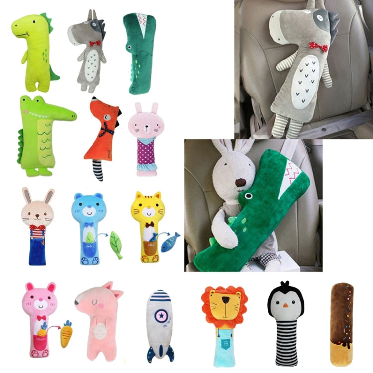 50cm Children Car Belt Cartoon Shoulder Protector Pillow(Rabbit 2) - In Car by buy2fix | Online Shopping UK | buy2fix