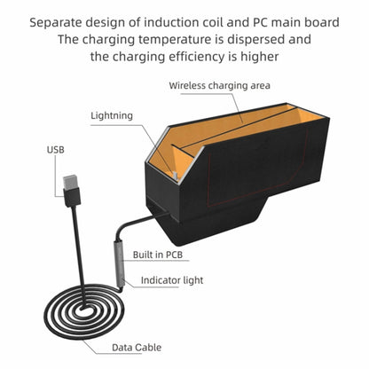 Q9 2 In 1 Multi-function Car Storage Box Wireless Charging - In Car by buy2fix | Online Shopping UK | buy2fix