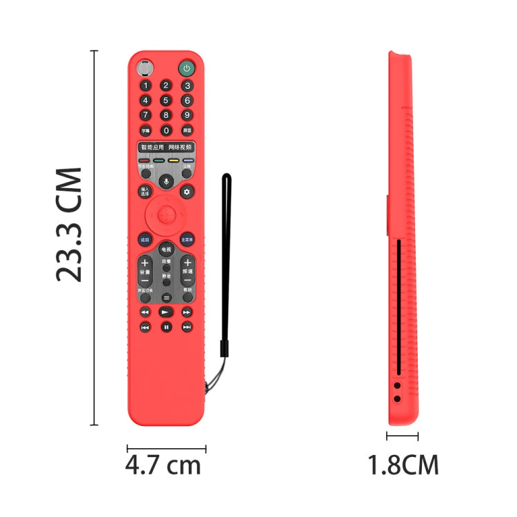 Y46 Remote Control Anti-Fall Silicone Protective Case For Sony RMF-TX600C/P/U/E 500U/E(Red) - Consumer Electronics by buy2fix | Online Shopping UK | buy2fix