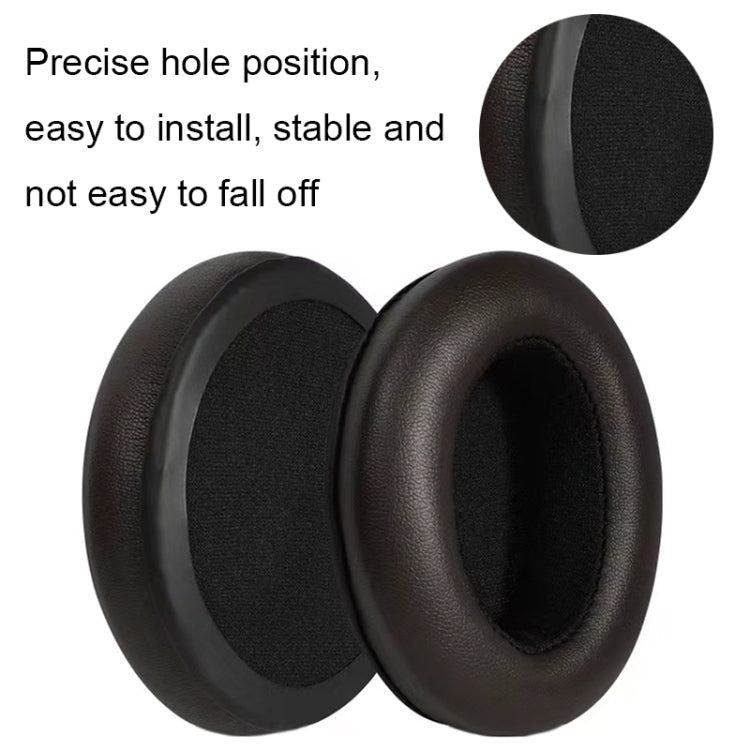 For Sennheiser Momentum 1pair Soft Comfortable Headset Sponge Cover, Color: Black Lambskin - Apple Accessories by buy2fix | Online Shopping UK | buy2fix